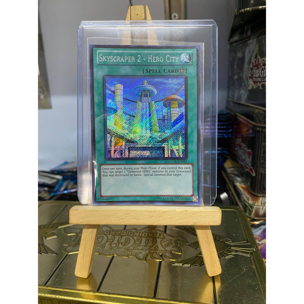 [ Dưa Hấu Yugioh ] Lá bài thẻ bài Skyscraper 2 - Hero City - Secret Rare - Tặng bọc bài nhựa bảo quản
