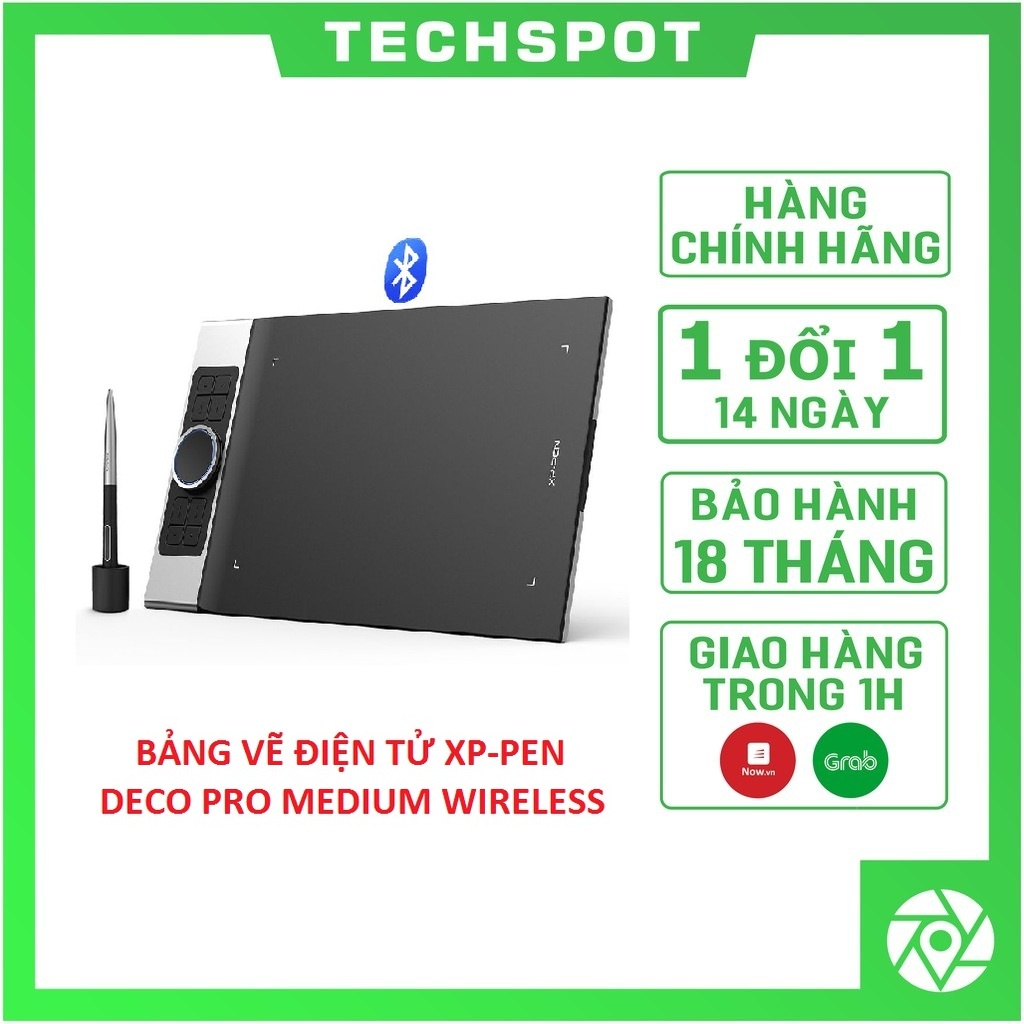 Bảng Vẽ Điện Tử XP-PEN DECO PRO MEDIUM WIRELESS (MW) Kết Nối IOS, ANDROID