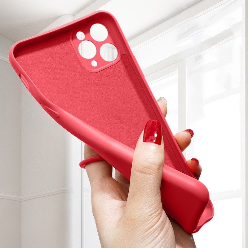 Ốp Lưng iP 14 Pro / 14 Pro Max / 14 Plus / 14 Vỏ Điện Thoại Silicon Dẻo Màu Trơn Kèm Ring Có Lót Nỉ - Minh An Saigon