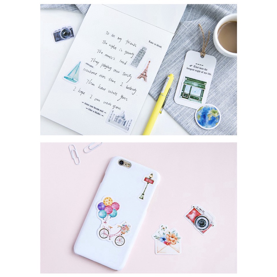 Set 46 Miếng Dán Trang Trí In Hình One Person Độc Đáo