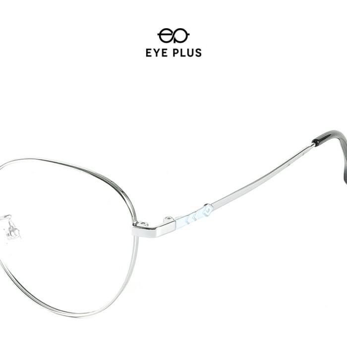 Gọng kính mắt nam nữ thời trang EYE PLUS mắt tròn càng bọc nhựa phong cách hàn quốc KL350-8106