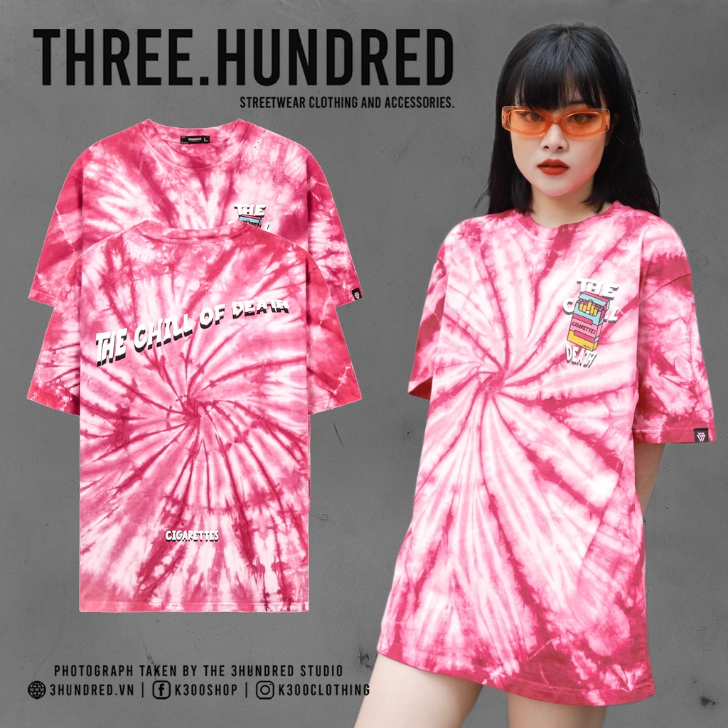 Áo Thun Cigarettes Tie Dye Màu Hồng