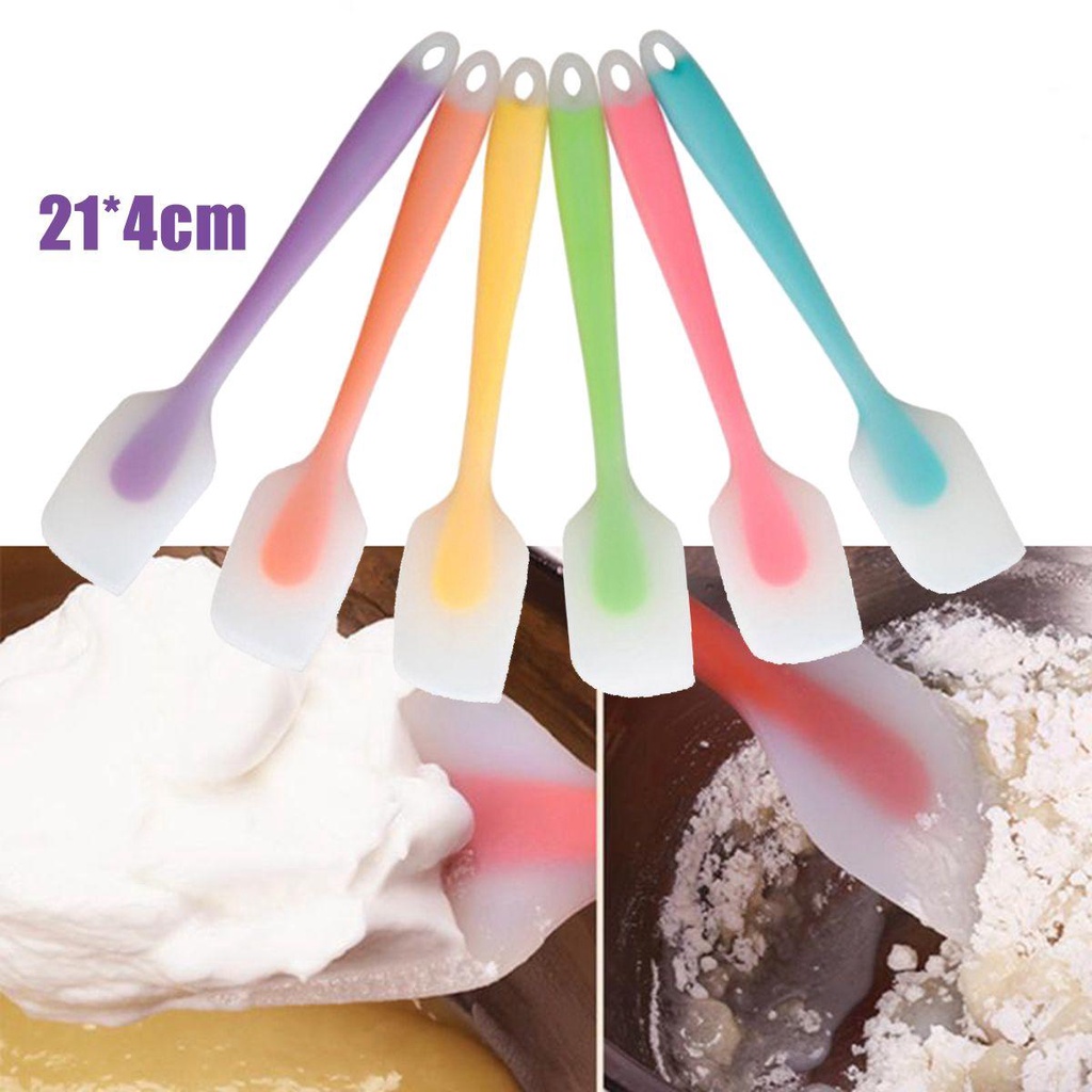 Muỗng Silicone Trộn Kem Làm Bánh Tiện Dụng