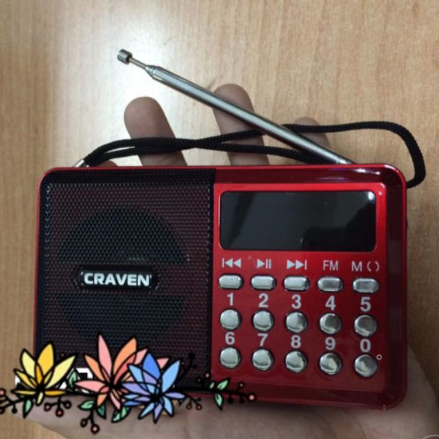 LOA NGHE NHẠC MINI, NGHE KINH PHẬT, ĐÀI FM CRAVEN CR-26