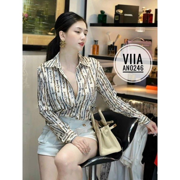 Áo sơ mi hoạ tiết _ Áo sơ mi công sở loại 1