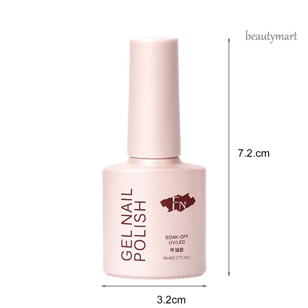 [Hàng mới về] Gel sơn móng tay dạng thạch màu trong suốt dễ tẩy 8ml