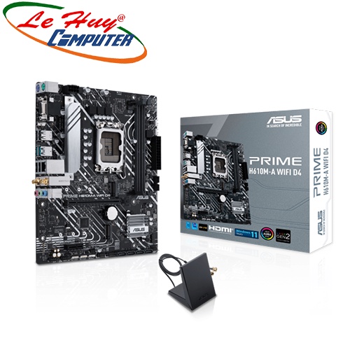 Bo mạch chủ - Mainboard ASUS PRIME H610M-A WIFI D4