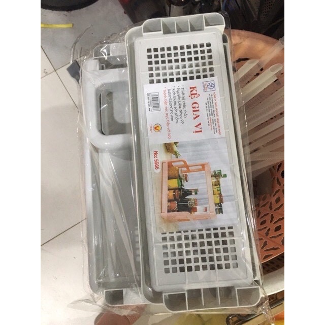 Kệ gia vị chữ H nhựa Việt Nhật (5566), kệ đựng đồ nhà tắm, úp chén bát 2 tầng đa năng tiện ích