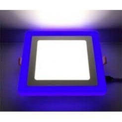 Đèn LED ốp trần nổi đổi màu viền xanh dương hình tròn Germani 12W,18W,24W - bảo hành 24 tháng