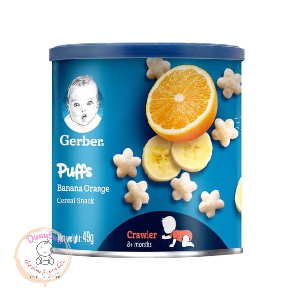 [New2021]Bánh gerber lùn Puffs vị ngọt hộp 49gr