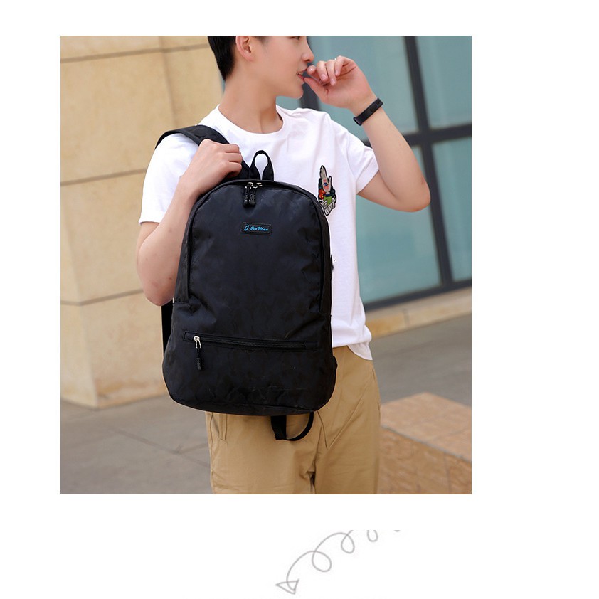 Balo Nam Nữ Camo Vải Oxford Chống Nước, Chống Thấm JM1818 – Video Thật