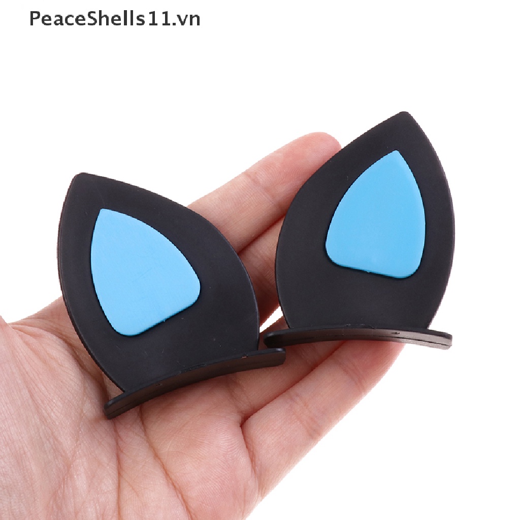 1 Cặp Sticker Dán Mũ Bảo Hiểm Hình Tai Mèo Dễ Thương