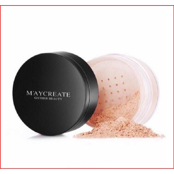 [Hàng mới về] Phấn phủ Maycreate dạng bột kiềm dầu che khuyết điểm