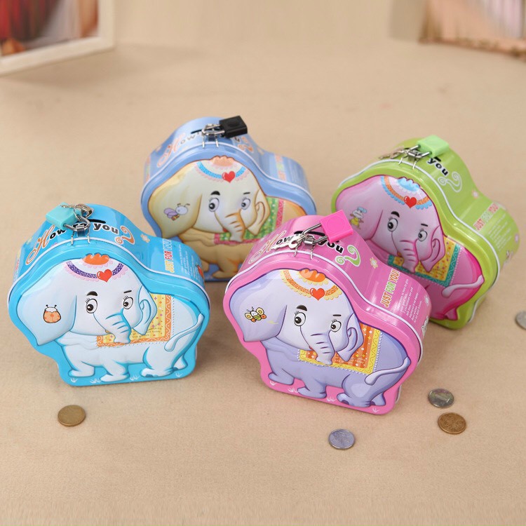 SIÊU HOT  ĐỒ CHƠI CHO BÉ KÉT SẮT TIẾT KIỆM MINI HÌNH TRÂU, THỎ, VOI DỄ THƯƠNG SL