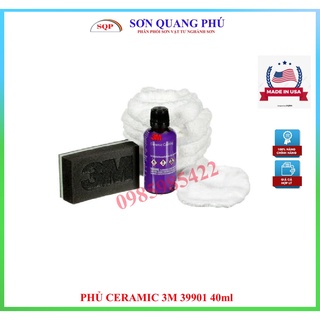 3m 39901 ceramic coating, dung dịch phủ ceramic 3m bảo vệ sơn tăng cường độ sáng bóng 40 ml sonquangphu422