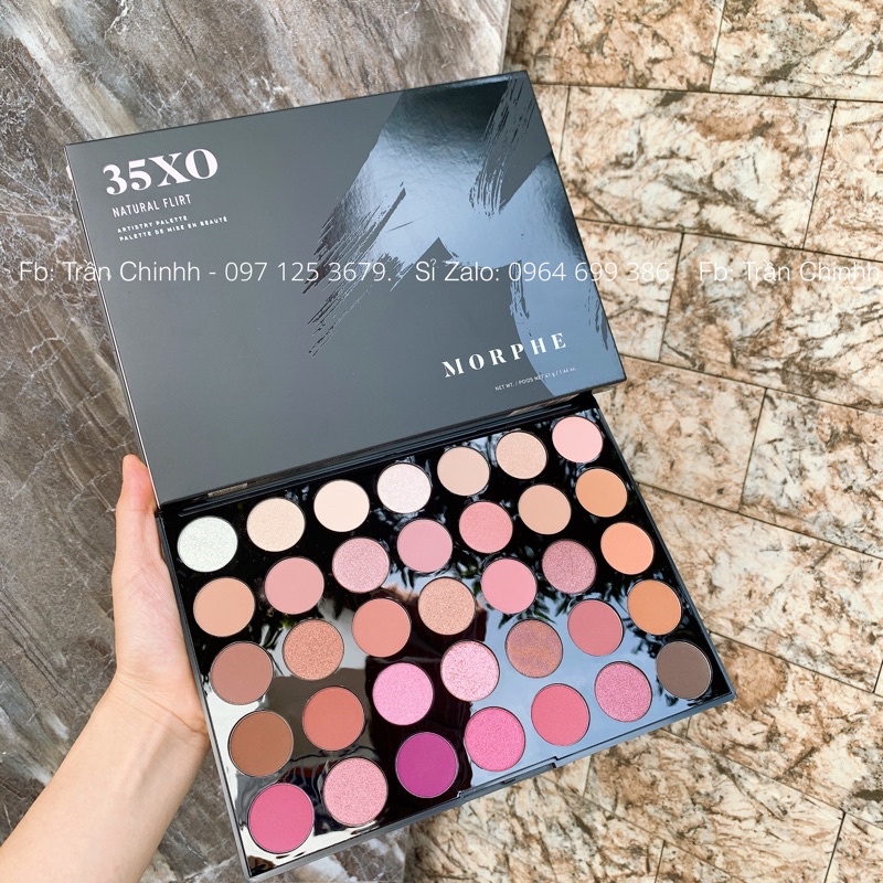 BILL US - Bảng phấn mắt MORPHE 35XO Natural Flirt Eyeshadow Palette