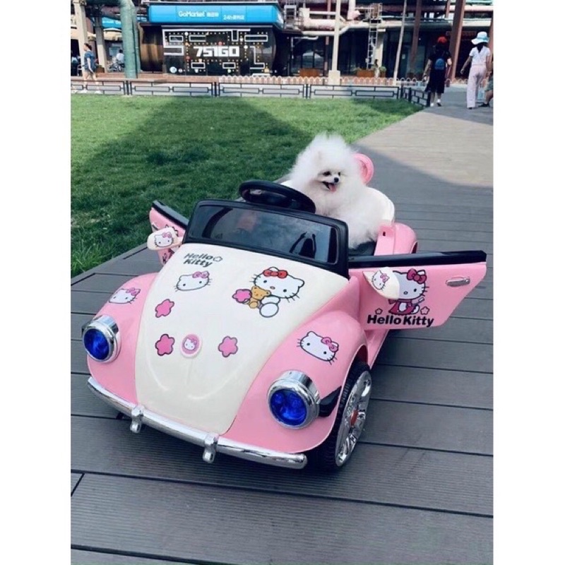 Ô tô điện trẻ em Hello Kitty dễ thương cho bé gái