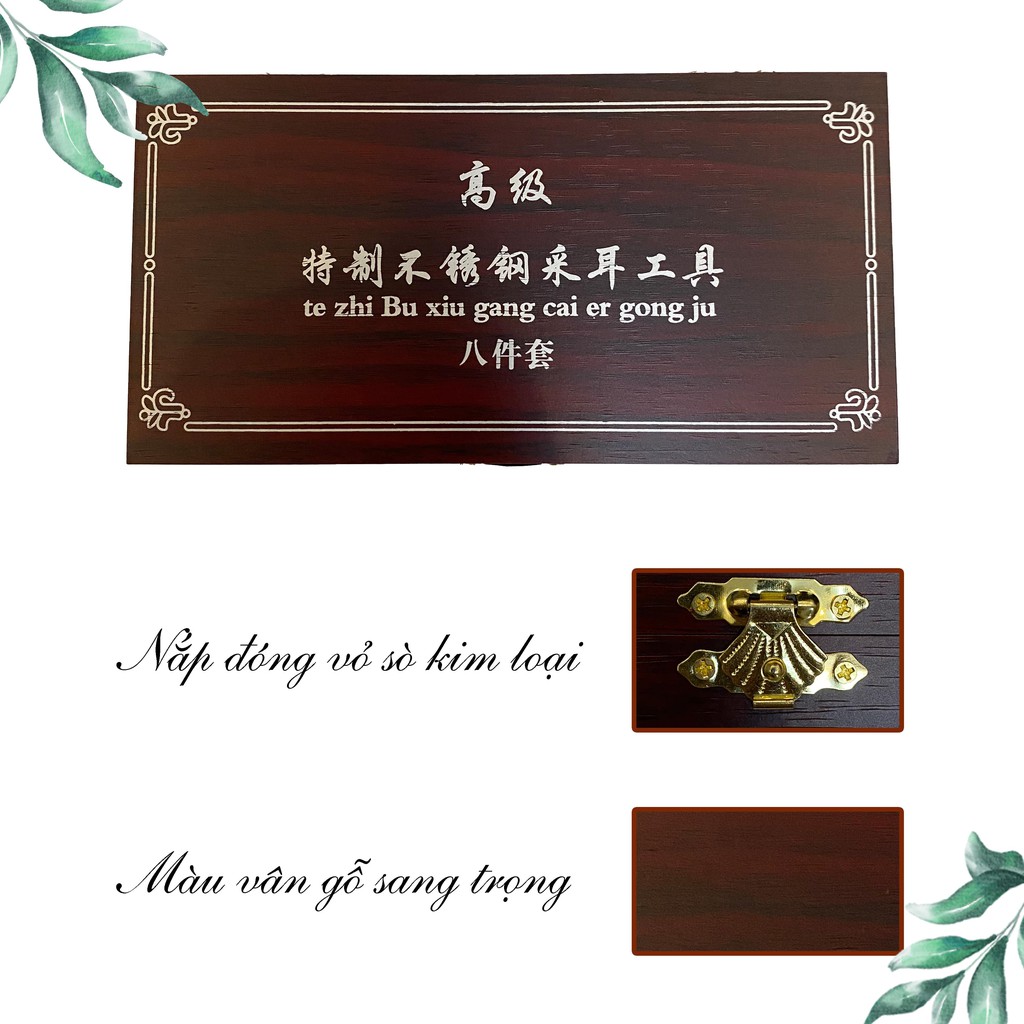 Bộ Lấy Ráy Tai Đa Năng 8 Món Chuyên Dụng Cho Salon