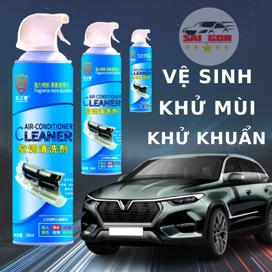 Vệ sinh máy lạnh ô tô Vệ sinh điều hòa gia đình Bình xịt dung tích 500ml khử trùng khử mùi và tẩy sạch bụi bẩn