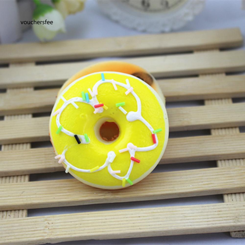 Đồ chơi bóp mềm hình bánh donut giảm căng thẳng cho trẻ và người lớn
