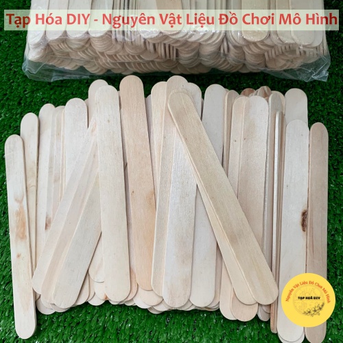 Que Kem Gỗ  , Que Đè Lưỡi  Hàng Đẹp Làm Mô Hình Nhà Tăm Tre