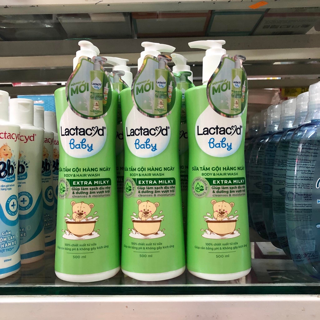 Sữa tắm lactacyd milky 500ml/250ml