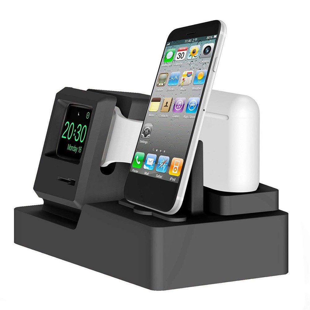 Đế sạc đa năng 3 trong 1 cho iPhone Airpods Apple Watch
