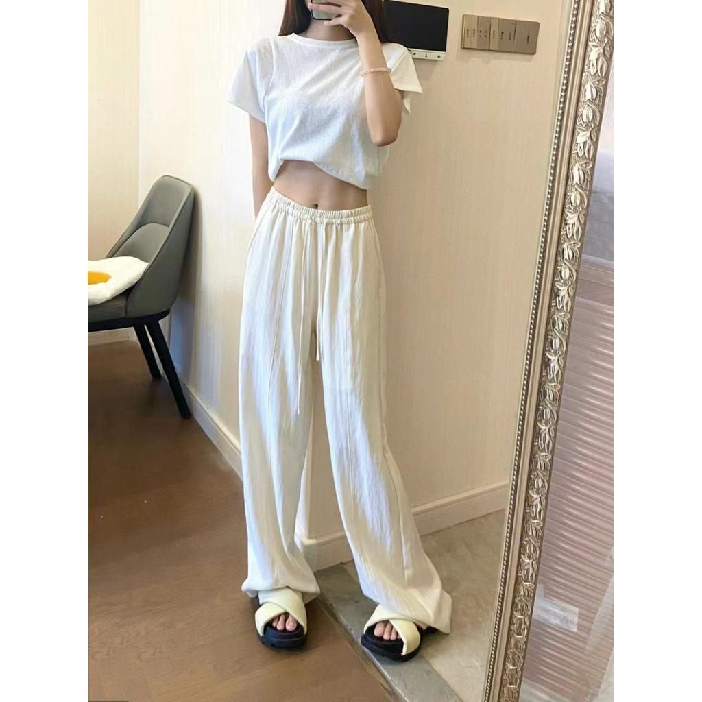 Quần Dài Ống Rộng Lưng Cao Thời Trang Dạo Phố Cá Tính 61493