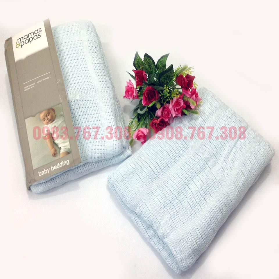 Chăn Lưới Sợi Tre Siêu Mềm Mại, Thoáng Mát Mama &amp; Papa 4 Mùa Cho Bé - BTT00176