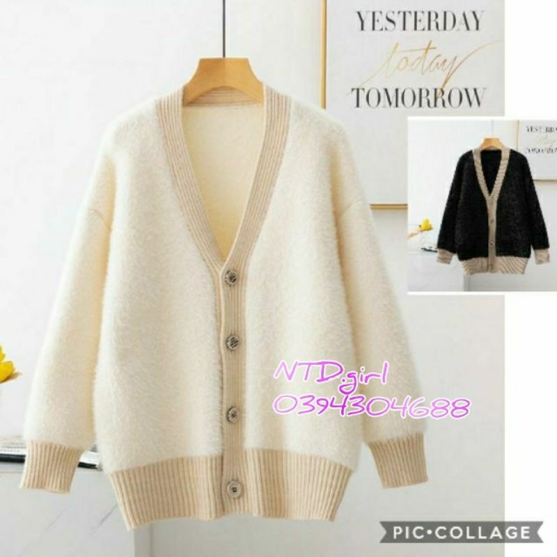 Hàng nhập - Áo khoác len nữ cardigan tay dài, áo len nữ