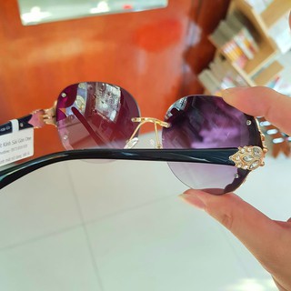 Kính Mát Nữ Không Viền Đính Đá