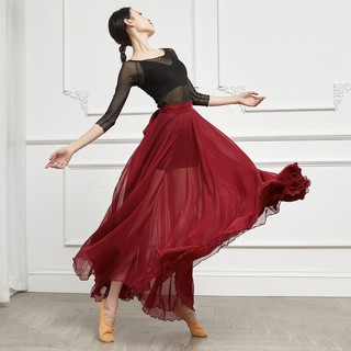 váy tập múa quây ballet voan tơ