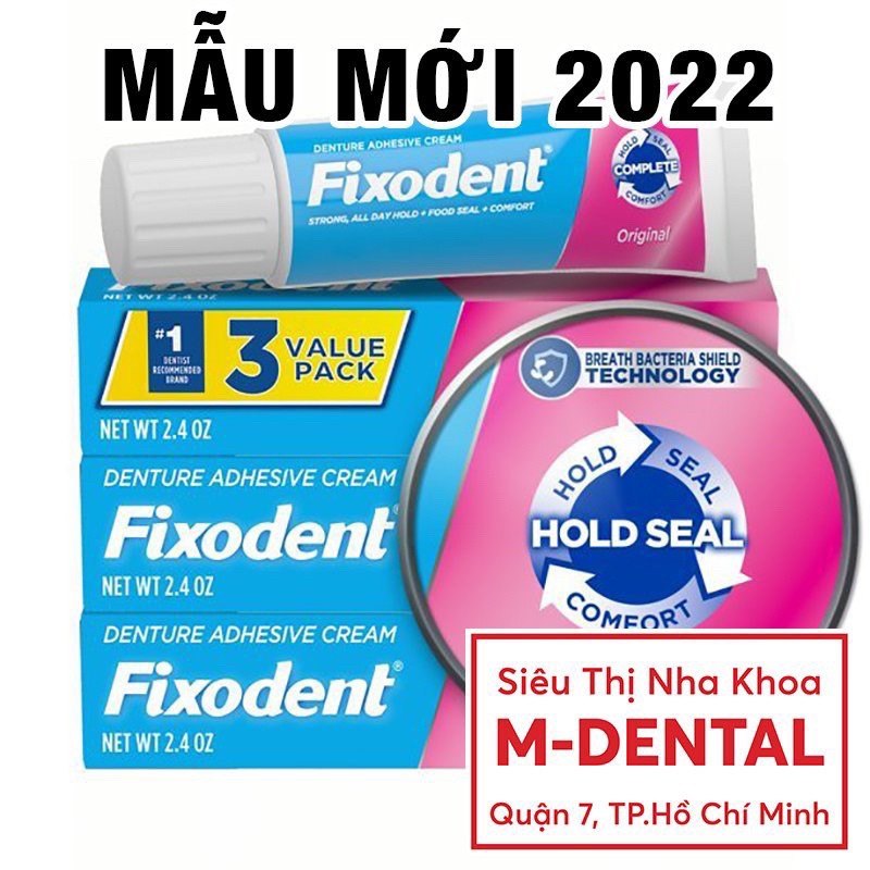 Keo Dán Hàm Răng Giả Fixodent 68g Made in USA