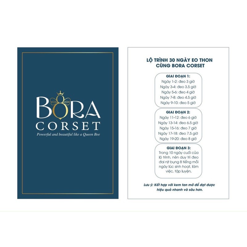 Đai nịt bụng, siết eo - đai Bora Corset định hình giảm eo