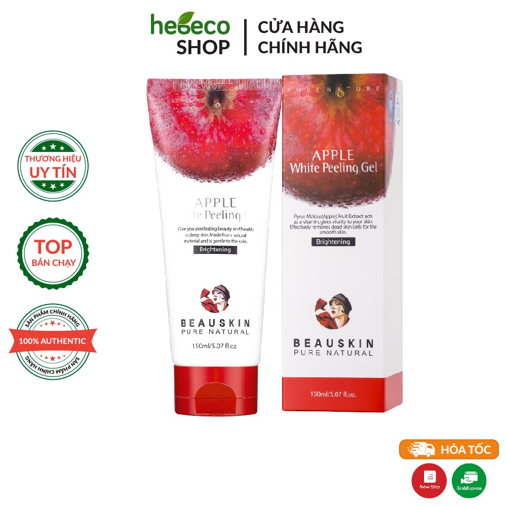 Tẩy Tế Bào Chết Mặt Dạng Gel Dịu Nhẹ BEAUSKIN Apple White Peeling Gel 150ml