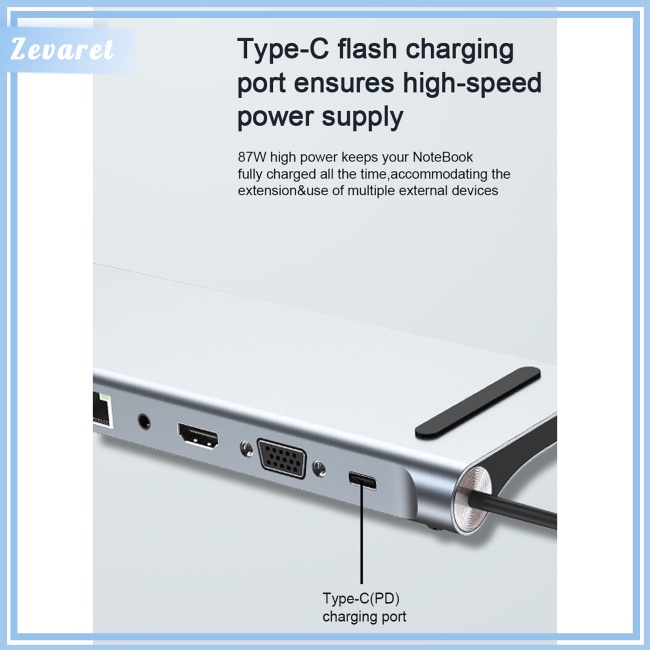 Thiết Bị Chia Cổng Type-c 11 Trong 1 Đa Năng Tiện Dụng