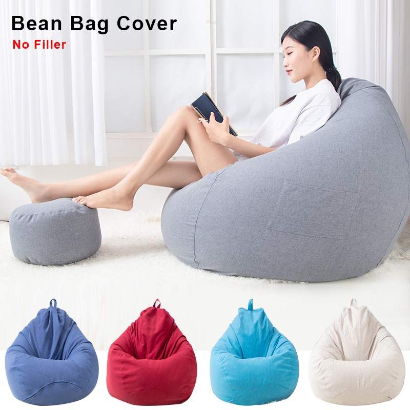 Sofa cover Vỏ Ghế Lười Hình Hạt Đậu Thiết Kế Đơn Giản Phong Cách Cổ Điển Cho Người Lớn Và Trẻ Em