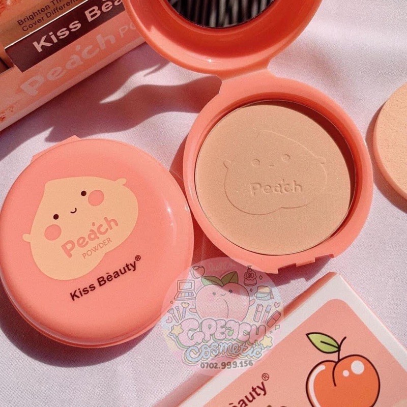 Phấn nén Đào kiềm dầu Kiss Beauty | BigBuy360 - bigbuy360.vn