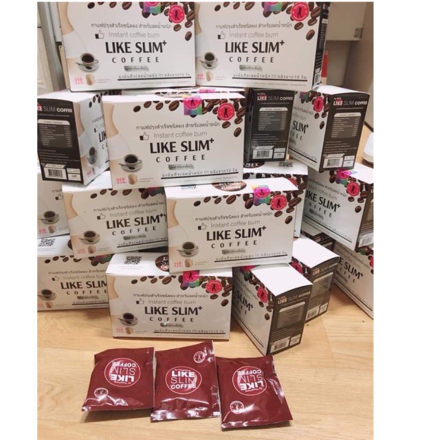 [ BỘ 3 HỘP -[ Gói Dời Ko Hộp   ] Cafe giảm cân, like slim coffee ,chuẩn thái lan - Hộp 10 gói  x15g