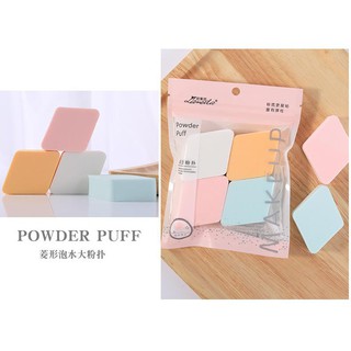 Mút trang điểm make up tán kem nền ( Gói 4 miếng )