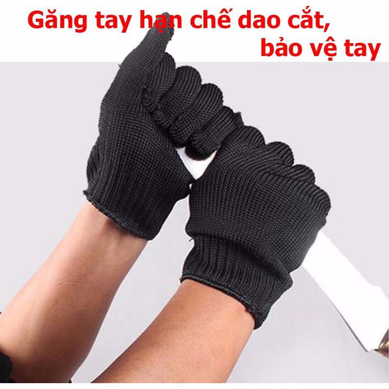 Găng tay bảo vệ chống cắt đứt bằng sợi thép chống gỉ