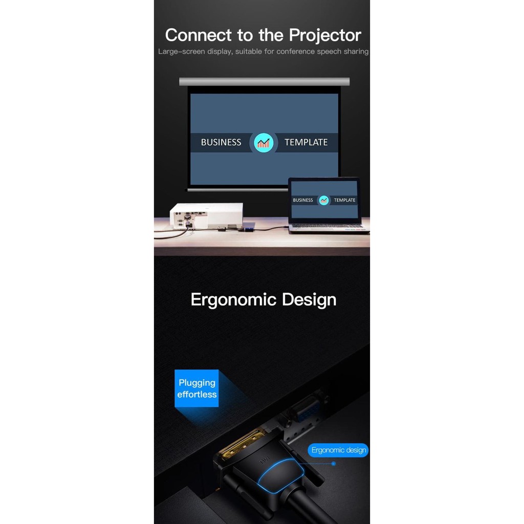 Vention Đầu Chuyển Đổi Dvi Sang Vga Chuyên Dụng Ốp | BigBuy360 - bigbuy360.vn