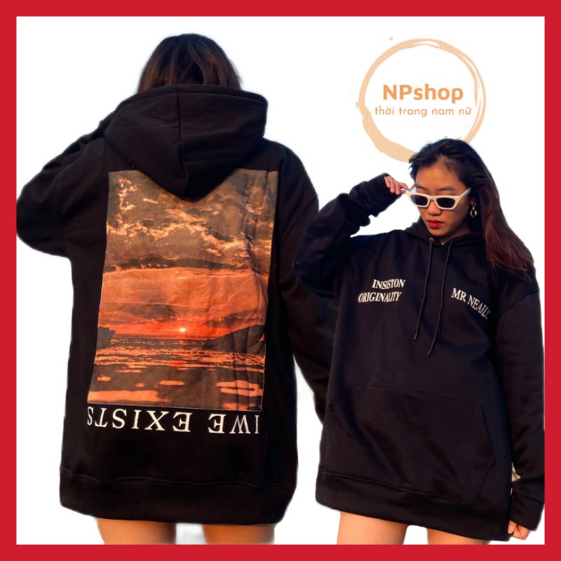 Áo hoodie unisex nam nữ xuất xịn, áo khoác có mũ dài tay , áo nỉ bông form rộng mền mịn chống nắng NP Shop | BigBuy360 - bigbuy360.vn
