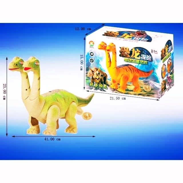 Khủng long đẻ trứng 2 đầu ( tặng kèm pin)