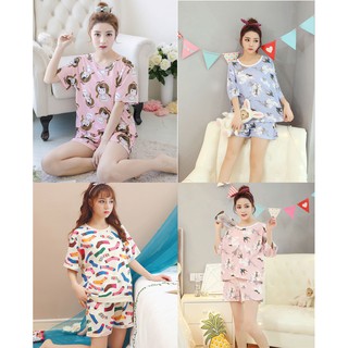 Set Đồ Bộ Hàn Quốc Mặc Nhà Siêu Dễ Thương- Đồ Ngủ Hàn Quốc 140k 4 bộ