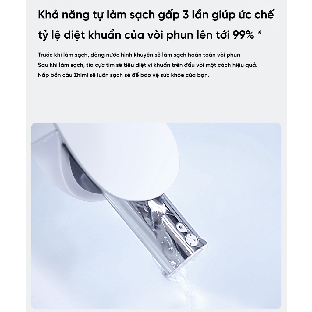 Nắp bồn cầu thông minh XiaoMi – Phiên bản tiêu chuẩn ZhiMi ZMNTGO1ZM