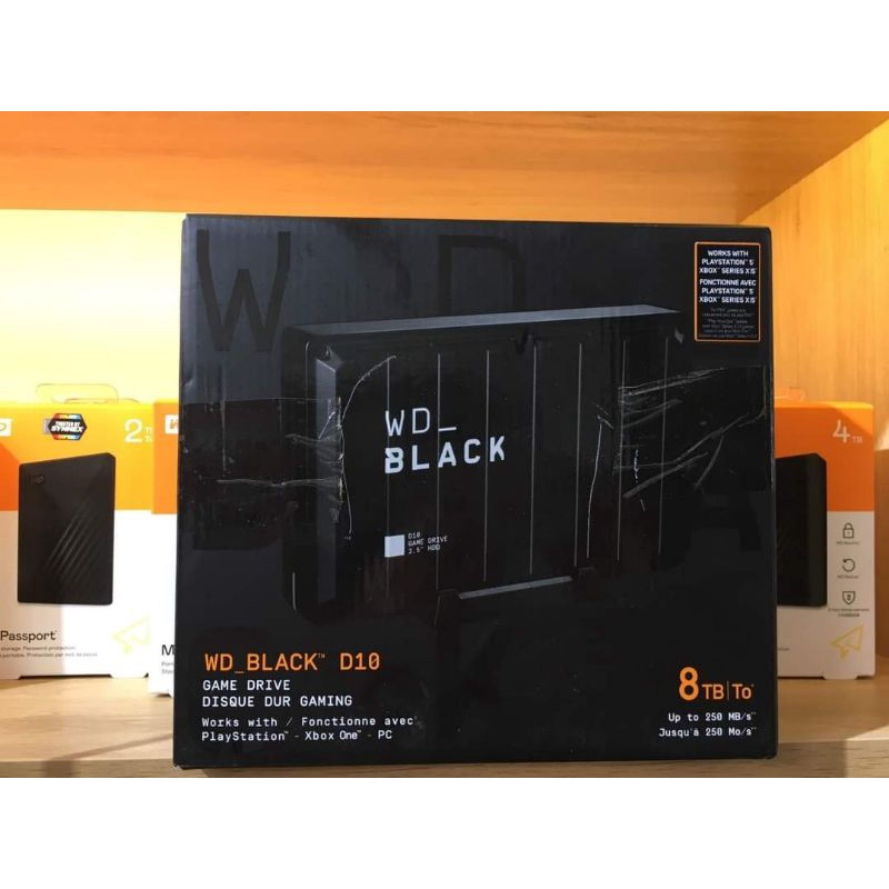 Ổ cứng di động HDD Portable WD Black D10 - 8TB  3.5inch