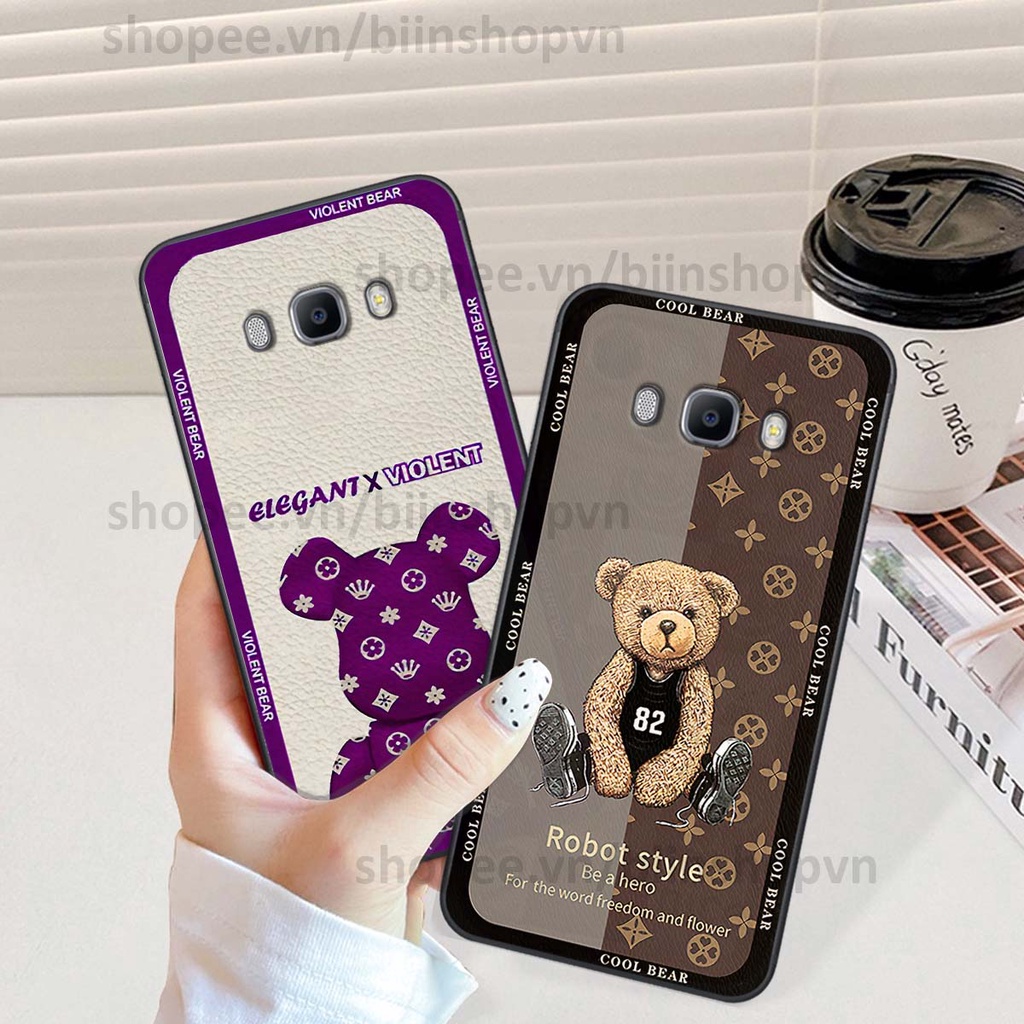 Ốp Samsung J5 / J7 2016 / J510 J710 hình gấu bear brick đẹp độc lạ, thời trang, cá tính