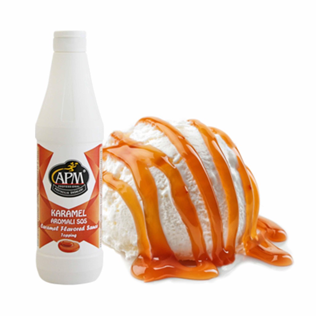 [Mã GROSALE2703 giảm 8% đơn 250K] Sốt/ Sauce APM Hương Caramel/ Socola/ Dâu chai 1kg - Trang Trí Kem, Sữa Chua