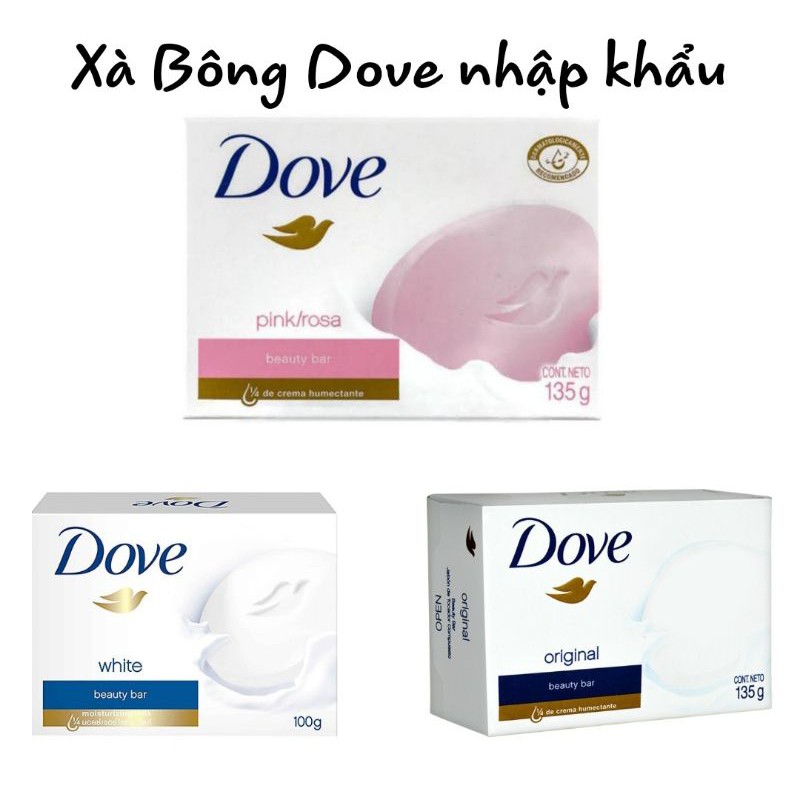 Xà phòng Dove Pink beauty cream bar 135gr - 100gr